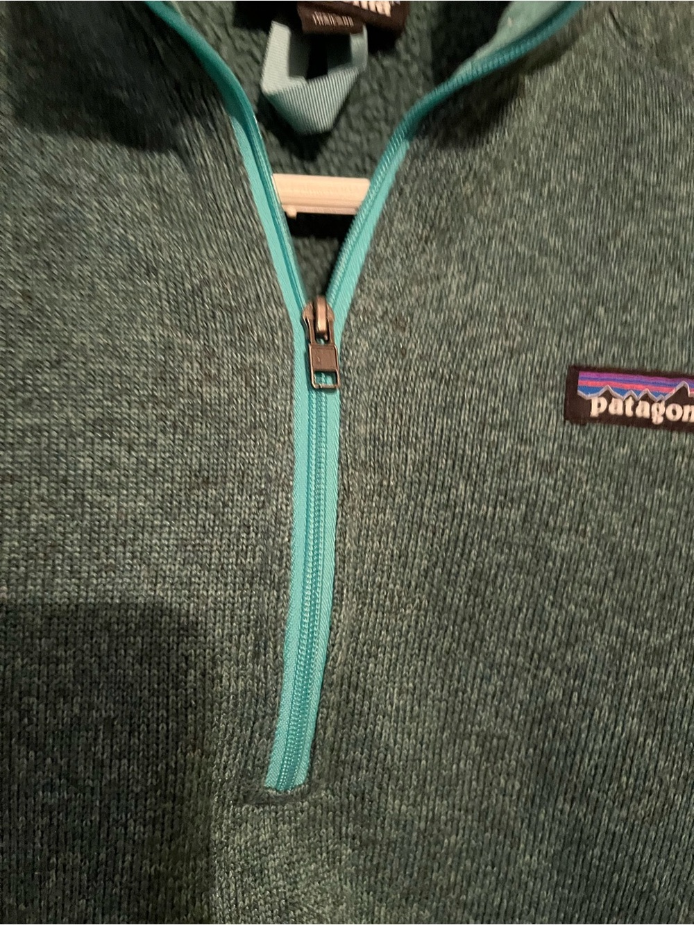 Patagonia women’s sixe small W's Better Sweater® 1/4-Zip green - Picture 5 of 10